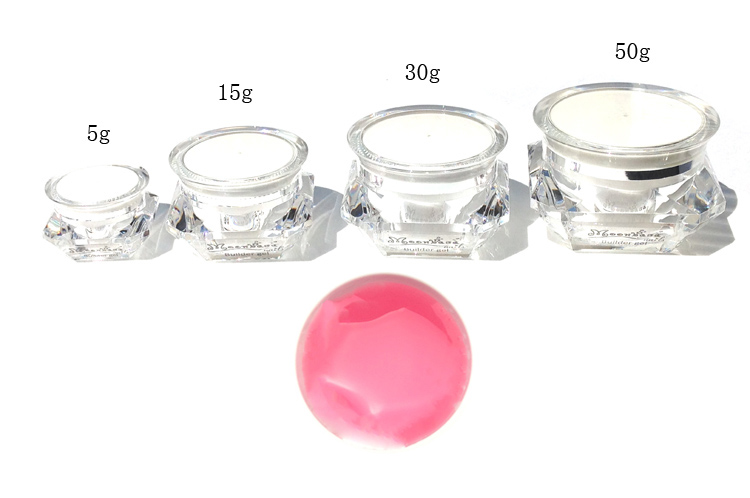 Moonbasanails Építő zselé-015# clearPink