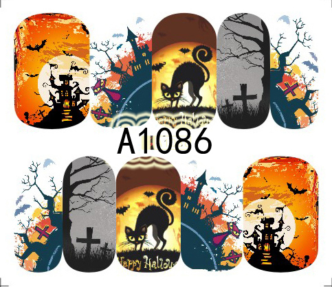 Halloween Akril Hatású Matrica,vizes, A1086