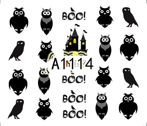 Halloween Akril Hatású Matrica,vizes,A1114
