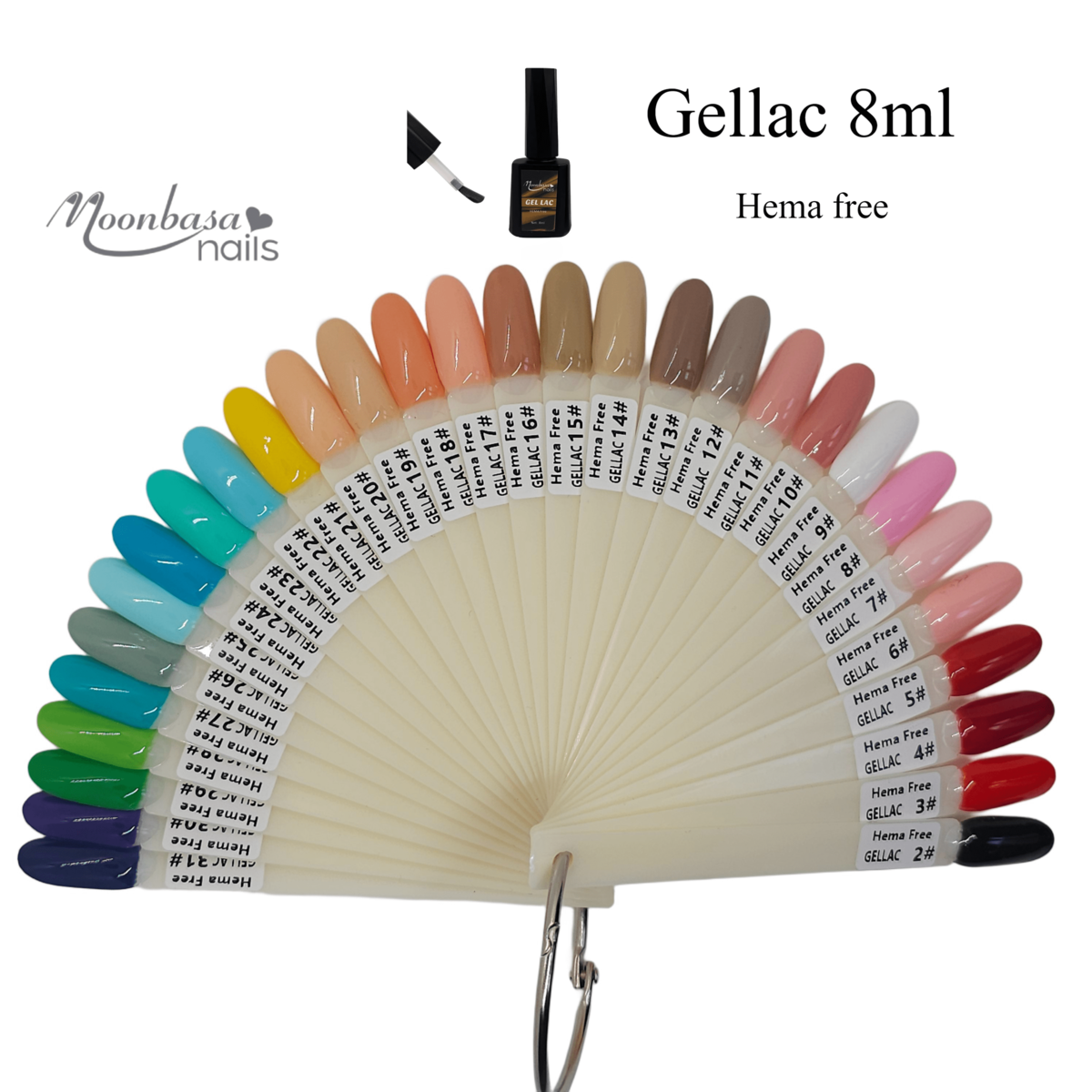 Festett színskála-HEMA free gellac 002-031#