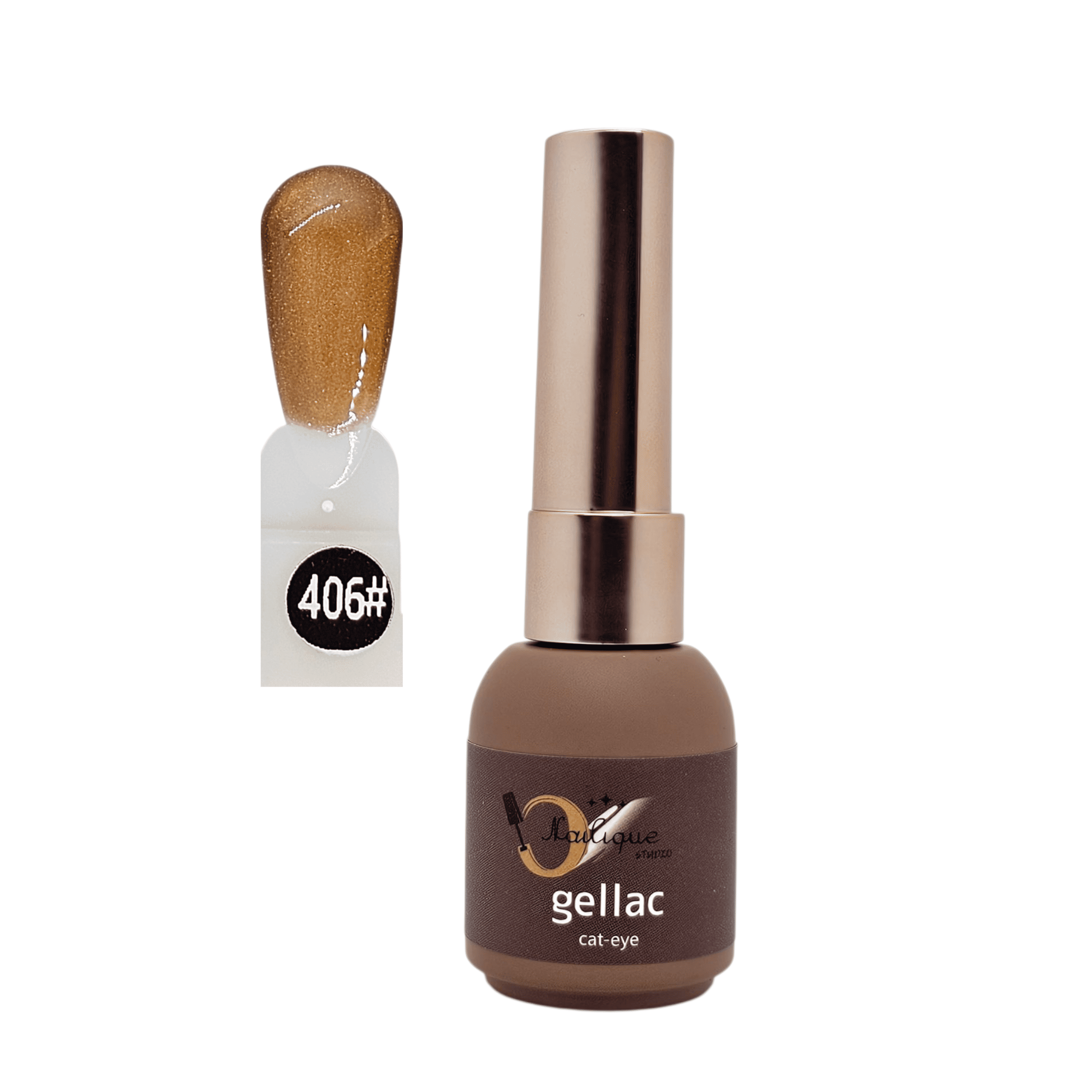 8ml Izoláló Chrome Cat-Eye Gellac 406#