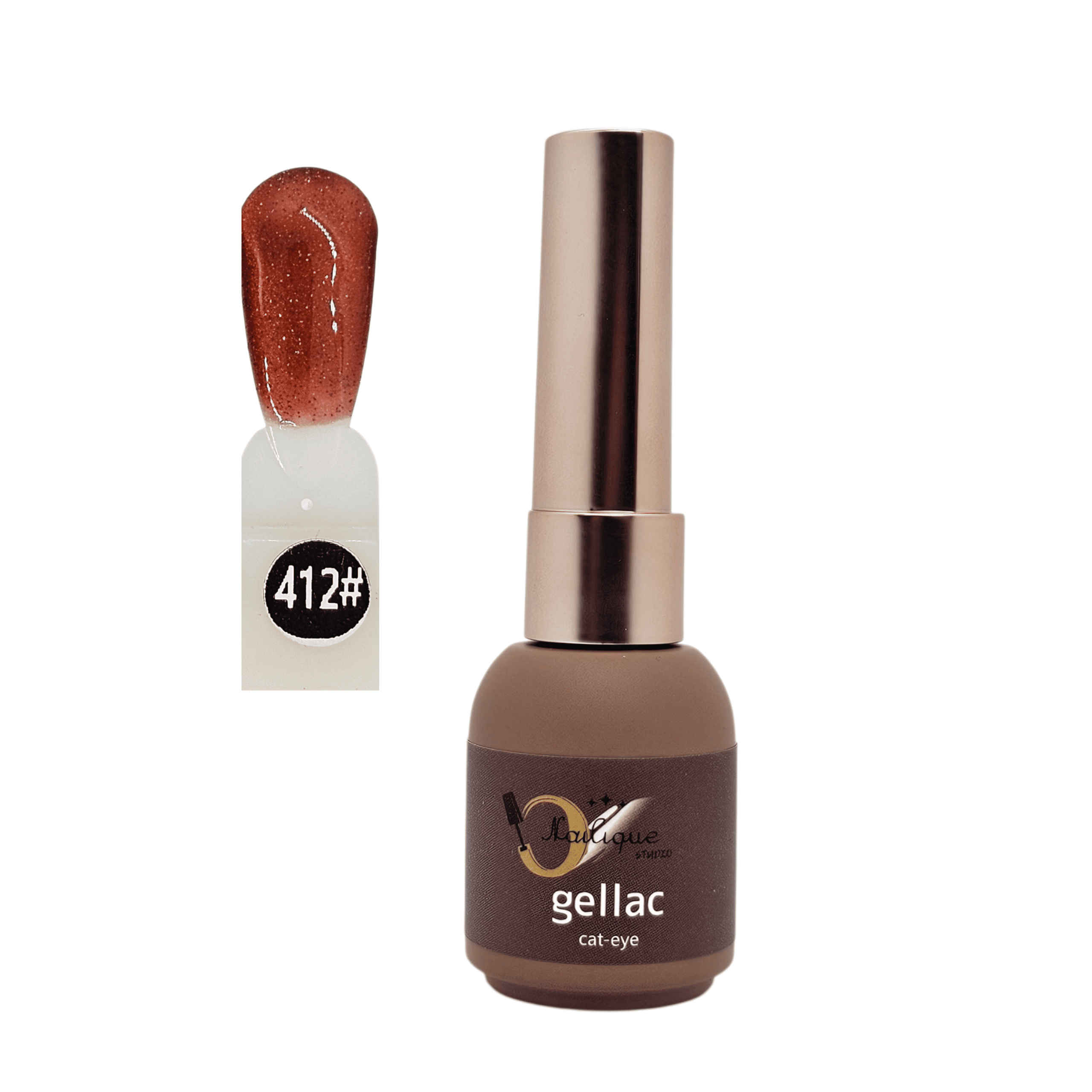 8ml Izoláló Chrome Cat-Eye Gellac 412#