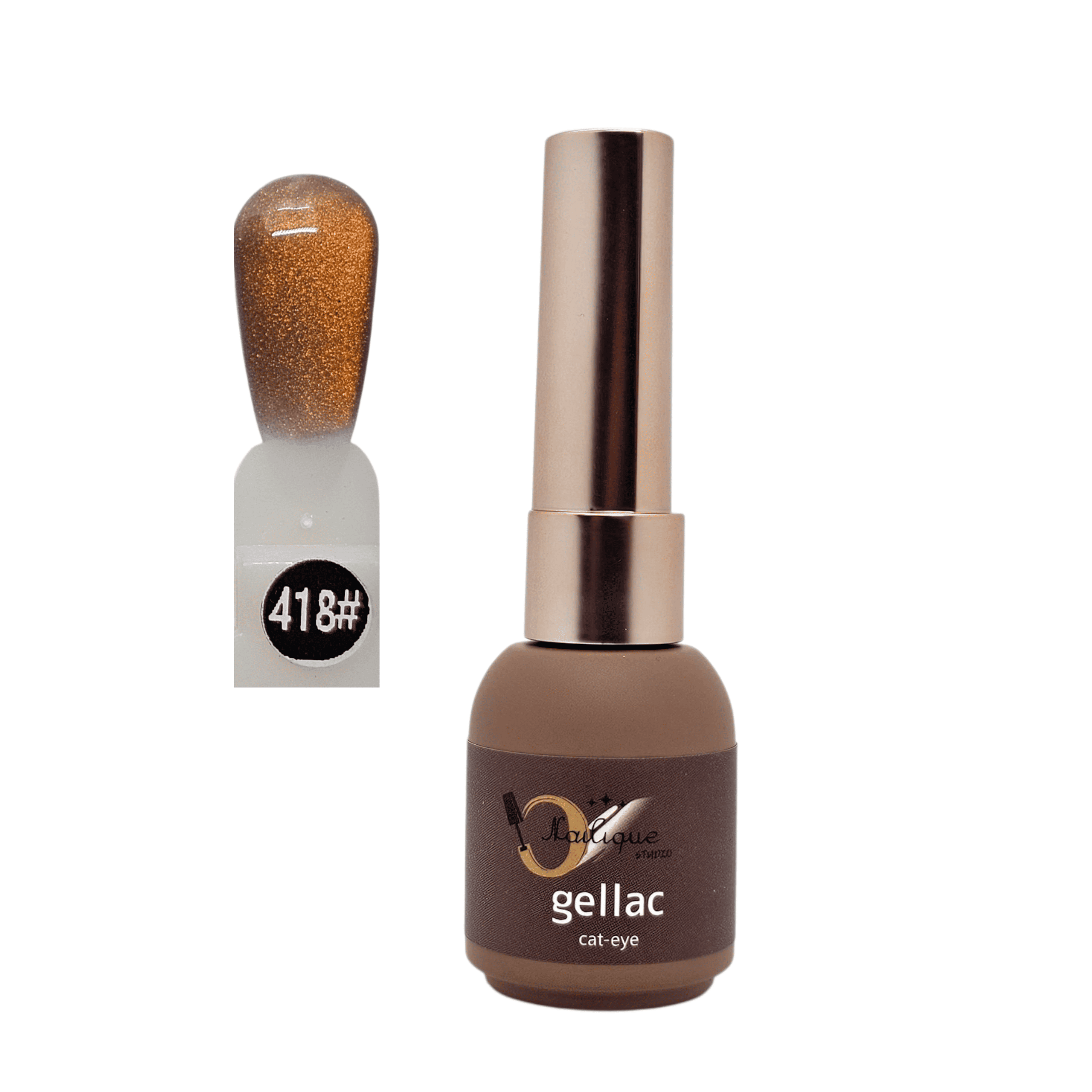 8ml Izoláló Chrome Cat-Eye Gellac 418#
